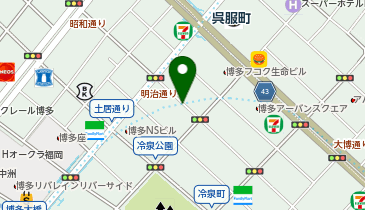 ホテルオリエンタルエクスプレス福岡中洲川端駐車場の地図画像