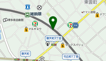 Dパーキング福岡市銀天町3丁目第3の地図画像