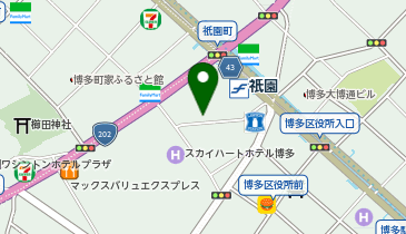 Dパーキング福岡市祇園町第12の地図画像