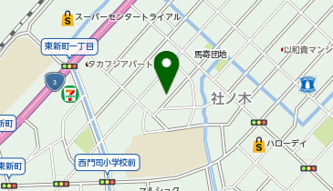 Dパーキングクラシオン社ノ木第1の地図画像