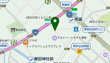 Dパーキング福岡市祇園町第13の地図画像