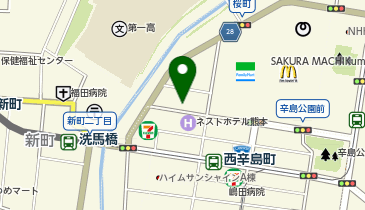桜町ターミナル横パーキングの地図画像