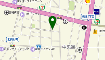 Dパーキング宮崎市中央通第1の地図画像