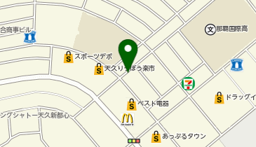 Dパーキング天久1丁目第2の地図画像