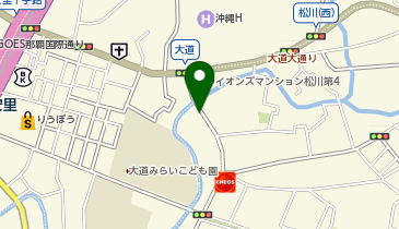 Dパーキング那覇市松川第1の地図画像