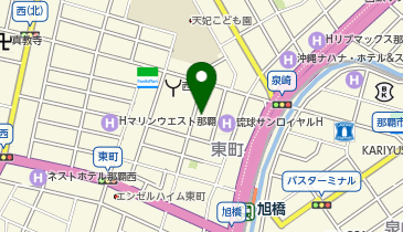 Dパーキング那覇市東町第1の地図画像