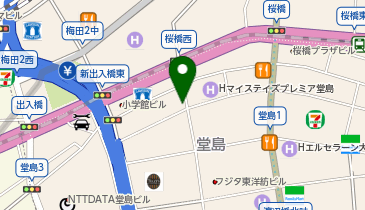 パークジャパン 大阪曾根崎新地第3の地図画像