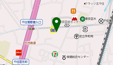 アットパーク千住仲町の地図画像