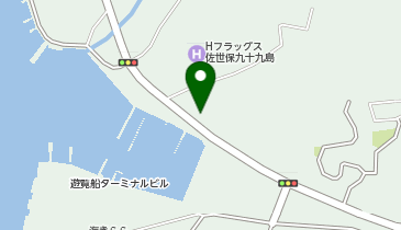 九十九島パールシーリゾート第5駐車場の地図画像