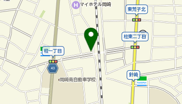【専用アプリ必須駐車場】PARKING PAY 岡崎柱1丁目駐車場の地図画像