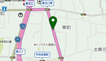 【専用アプリ必須駐車場】PARKING PAY JP秦町 全4車室の地図画像