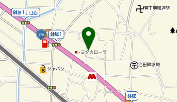 【専用アプリ必須駐車場】PARKING PAY JPクレール鉢塚1・2番の地図画像