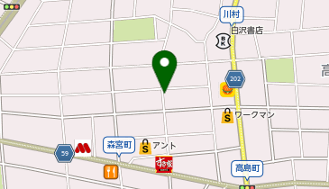 【専用アプリ必須駐車場】PARKING PAY 森宮町駐車場の地図画像