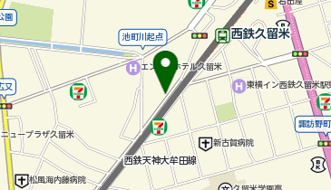 【専用アプリ必須駐車場】PARKING PAY セイワパーク久留米東町の地図画像