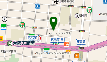【専用アプリ必須駐車場】PARKING PAY Dパーキング東天満2丁目第1の地図画像