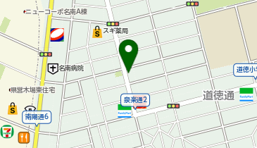 【専用アプリ必須駐車場】PARKING PAY パーキングペイ泉楽通の地図画像