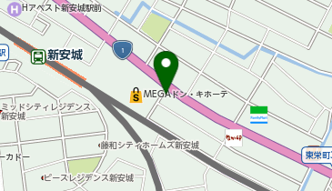 【専用アプリ必須駐車場】PARKING PAY PP 新安城駅前第2の地図画像