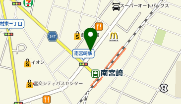 【専用アプリ必須駐車場】PARKING PAY ビスタリー南宮崎駐車場の地図画像