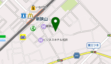 らくだプラザ新狭山9の地図画像