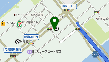 NTTル・パルク晴海第1駐車場の地図画像