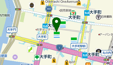 NTTル・パルク大手町ファーストスクエア地下駐車場の地図画像