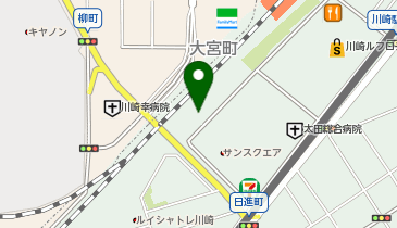 NTTル・パルク川崎駅前第1駐車場の地図画像