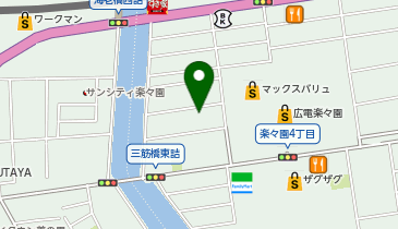 ラクピーライト 楽々園4丁目の地図画像