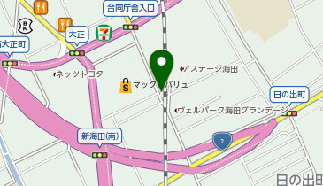 ラクピーライト 海田南大正町の地図画像