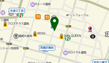 ASAHI PARK 盛岡大通1の地図画像