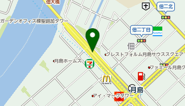 TOKYO PUBLIC 新月陸橋の地図画像
