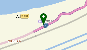親不知駐車場の地図画像