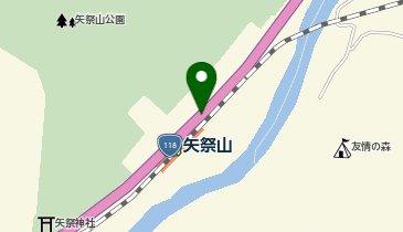 矢祭山公園駐車場の地図画像