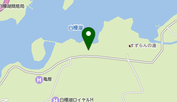 白樺湖駐車場の地図画像