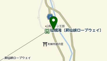 昇仙峡ロープウェイ駐車場の地図画像