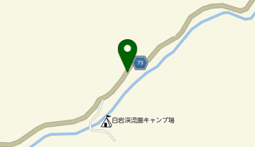 白岩渓流園駐車場の地図画像