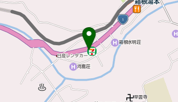 箱根湯本駐車場の地図画像