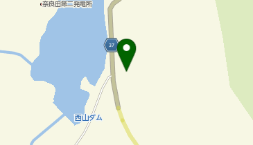 奈良田湖駐車場の地図画像