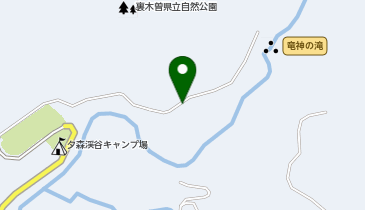 夕森渓谷駐車場の地図画像