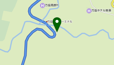 万座温泉 空吹展望台駐車場の地図画像