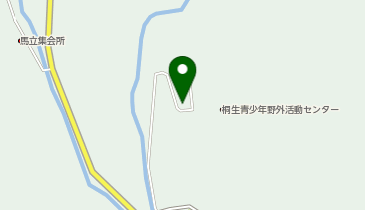 桐生市野外活動センター駐車場の地図画像