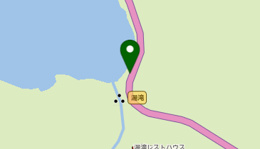 湯滝落ち口園地駐車場の地図画像