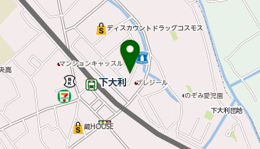 東大利パーキングの地図画像