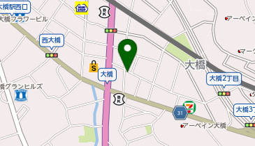 大橋シティパークの地図画像