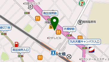 大橋1丁目パーキングの地図画像