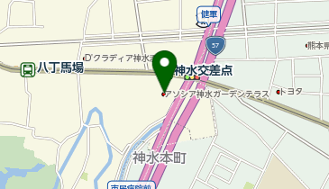 アソシア神水ガーデンテラス来客駐車場の地図画像