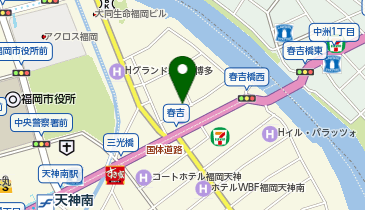 アルゴパークチケット西中洲の地図画像