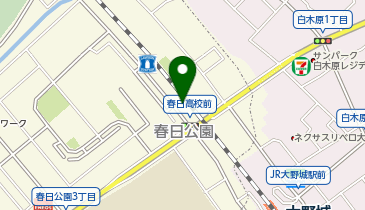 Qパーキング春日公園コインの地図画像