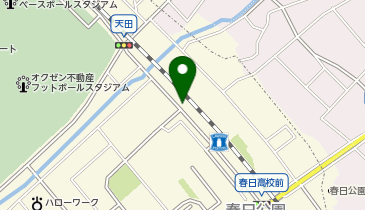 Qパーキング春日の地図画像