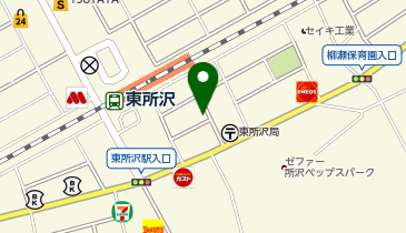 ケーズパーク 東所沢の地図画像