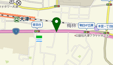 ブーブーパーク大津朝日が丘の地図画像